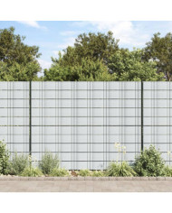 Brises-vues de jardin 10 pcs gris clair 252,5x19 cm PVC | Mobilier & Déco