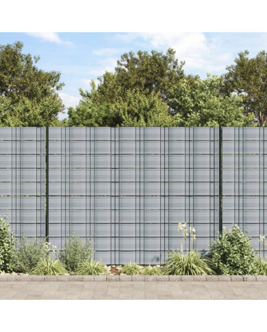 Brises-vues de jardin 10 pcs gris 252,5x19 cm PVC | Mobilier & Déco