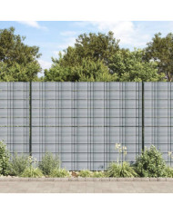 Brises-vues de jardin 10 pcs gris 252,5x19 cm PVC | Mobilier & Déco