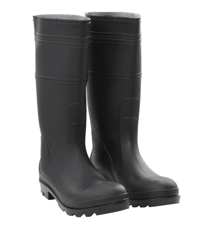 Bottes de pluie noir taille 44 PVC | Mobilier & Déco