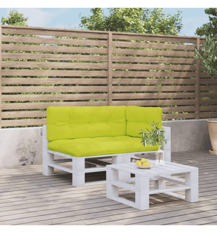Coussins de palette lot de 3 vert vif tissu | Mobilier & Déco