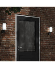 Applique murale d'extérieur noir acier inoxydable | Mobilier & Déco