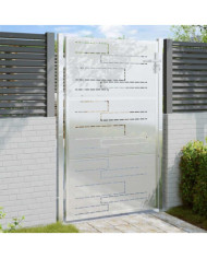 Portail de jardin 100x125 cm acier inoxydable | Mobilier & Déco