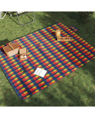 Couverture de pique-nique pliable 200x150 cm velours | Mobilier & Déco