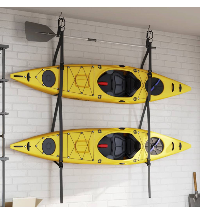 Sangles de rangement doubles kayak avec clips de pagaie 50 kg | Mobilier & Déco