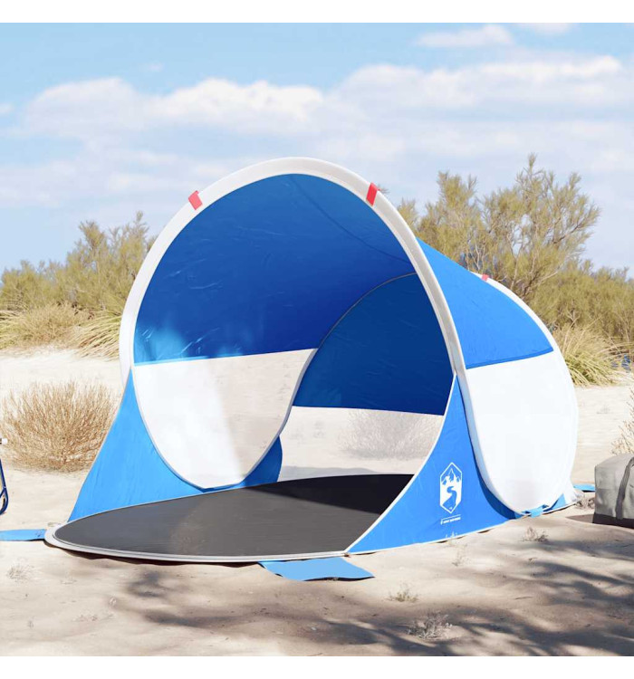 Tente de plage bleu azuré escamotable imperméable | Mobilier & Déco