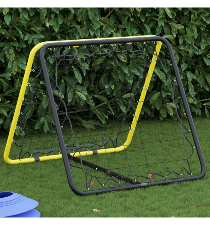 Filet de rebond de football double face réglable jaune et noir | Mobilier & Déco