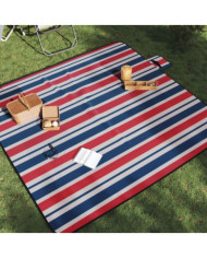 Couverture de pique-nique pliable 200x200 cm velours | Mobilier & Déco