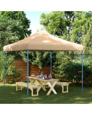 Tente de réception pliable escamotable beige 292x292x315 cm | Mobilier & Déco