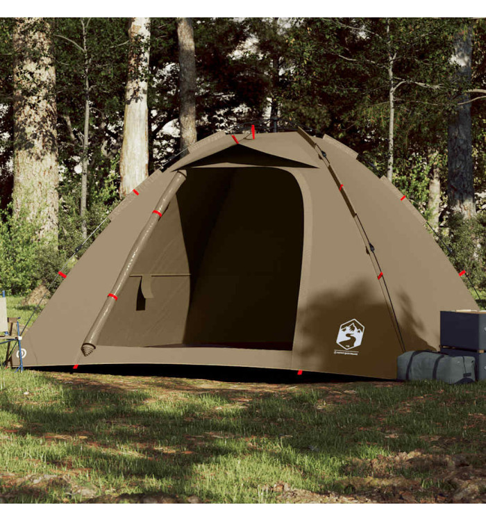 Tente de pêche 4 personnes vert olive libération rapide | Mobilier & Déco