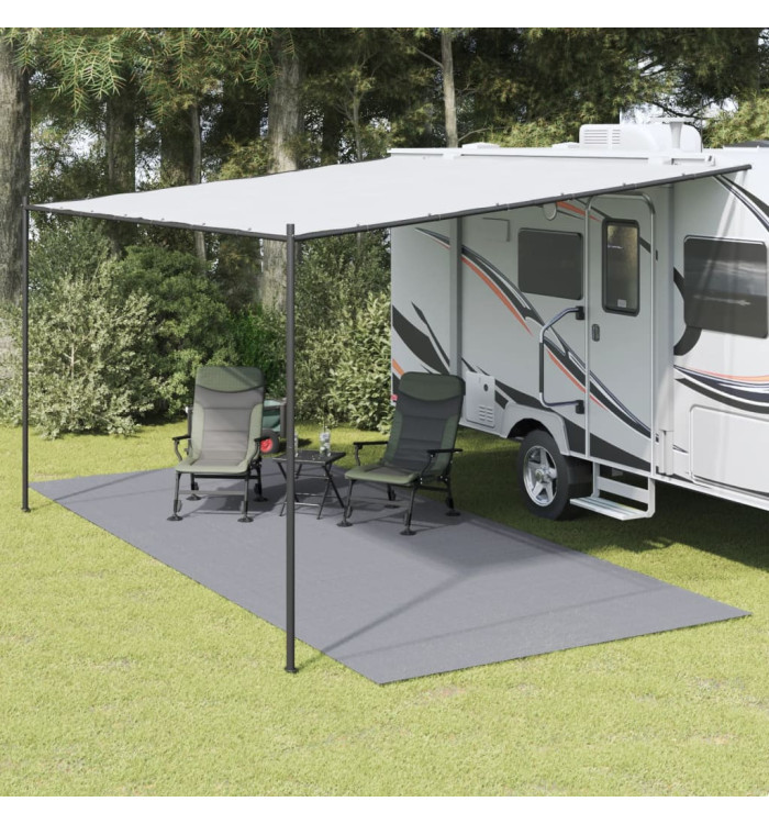 Tapis de tente gris clair 5x2,5 m | Mobilier & Déco