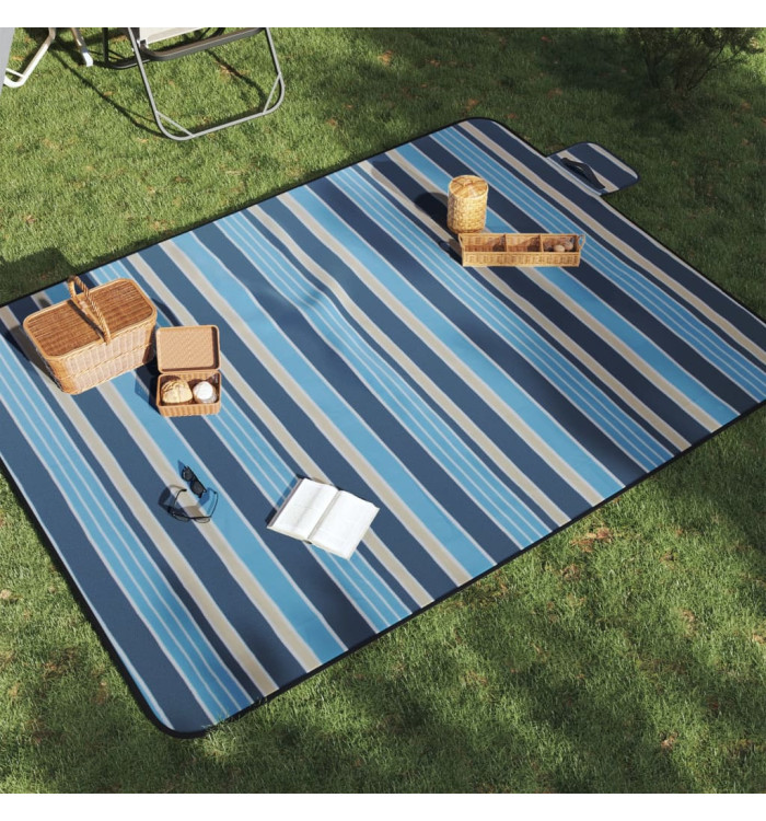 Couverture de pique-nique pliable 200x150 cm velours | Mobilier & Déco