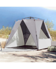 Tente de plage 4 personnes gris libération rapide imperméable | Mobilier & Déco