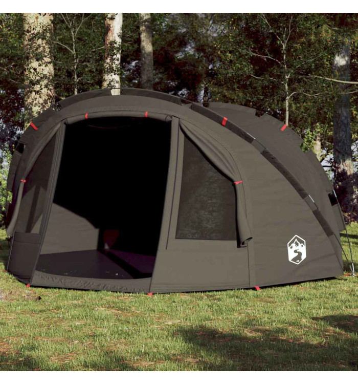 Tente de pêche 4 personnes marron imperméable | Mobilier & Déco