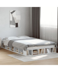 Cadre de lit sans matelas blanc 135x190 cm | Mobilier & Déco