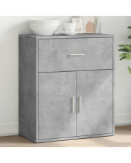 Buffet gris béton 60x31x70 cm bois d'ingénierie | Mobilier & Déco