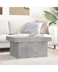 Table basse gris béton 100x55x40 cm bois d'ingénierie | Mobilier & Déco