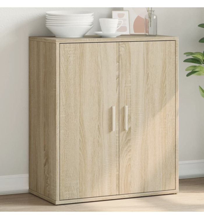 Buffet chêne sonoma 60x31x70 cm bois d'ingénierie | Mobilier & Déco