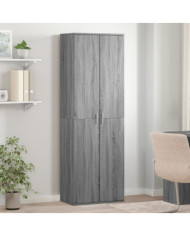 Buffet haut sonoma gris 60x35x180 cm bois d'ingénierie | Mobilier & Déco
