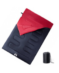 Sac de couchage double et oreillers adultes camping 3-4 saisons | Mobilier & Déco
