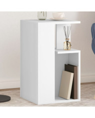 Table d'appoint blanc 35x35x60 cm bois d’ingénierie | Mobilier & Déco