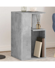 Table d'appoint gris béton 35x35x60 cm bois d'ingénierie | Mobilier & Déco