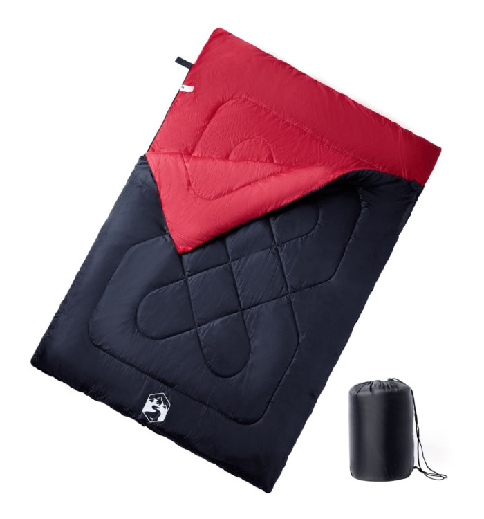 Sac de couchage double et oreillers adultes camping 3-4 saisons | Mobilier & Déco