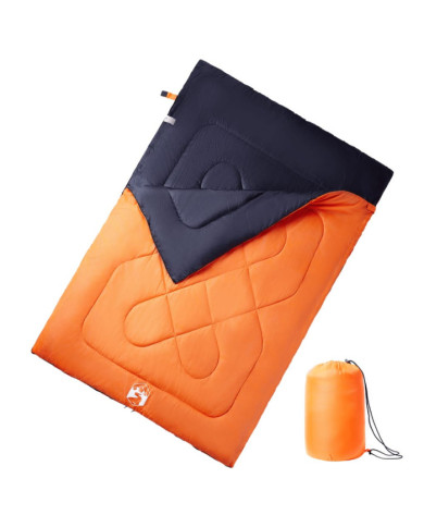 Sac de couchage double et oreillers adultes camping 3-4 saisons | Mobilier & Déco