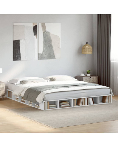 Cadre de lit sans matelas blanc 180x200 cm | Mobilier & Déco