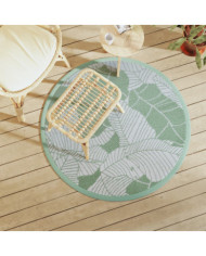 Tapis d'extérieur ARAKIL vert Ø120 cm PP | Mobilier & Déco