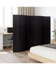 Cloison de séparation noir 165x250 cm bambou | Mobilier & Déco