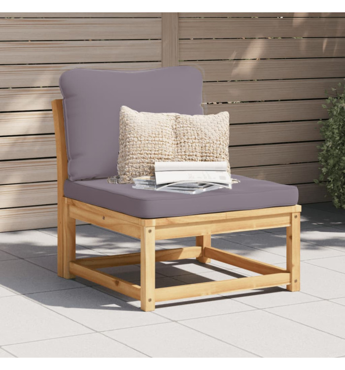 Salon de jardin avec coussins bois massif d'acacia | Mobilier & Déco