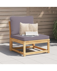 Salon de jardin avec coussins bois massif d'acacia | Mobilier & Déco