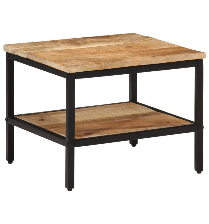 Table basse 45x45x35 cm bois de manguier massif brut | Mobilier & Déco