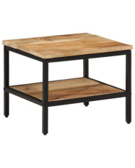 Table basse 45x45x35 cm bois de manguier massif brut | Mobilier & Déco