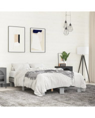 Cadre de lit sans matelas sonoma gris 140x190 cm | Mobilier & Déco