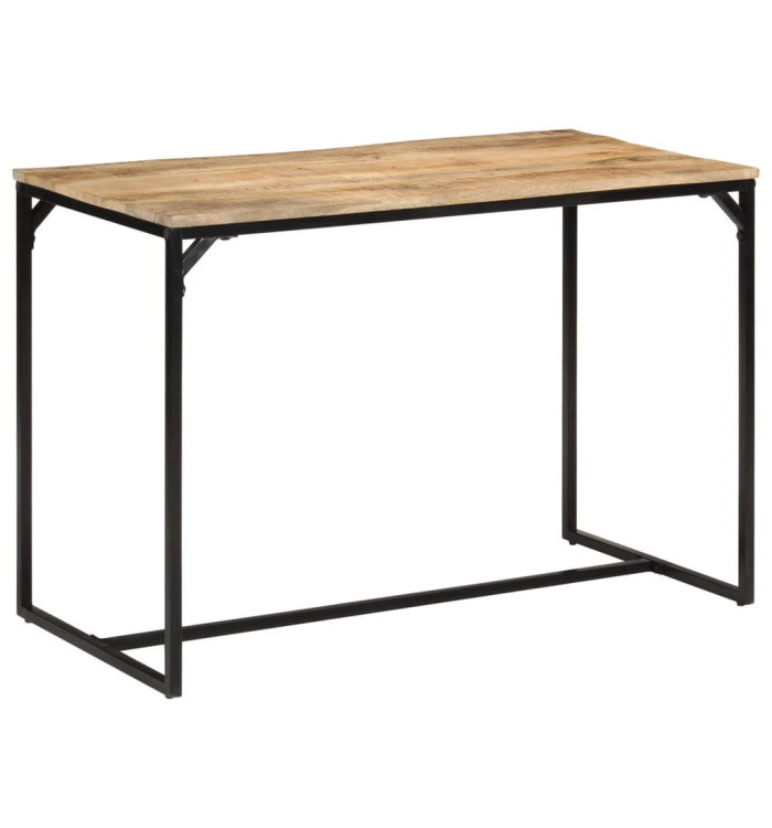 Table à manger 110x55x75 cm bois de manguier massif brut | Mobilier & Déco