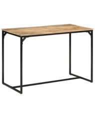 Table à manger 110x55x75 cm bois de manguier massif brut | Mobilier & Déco