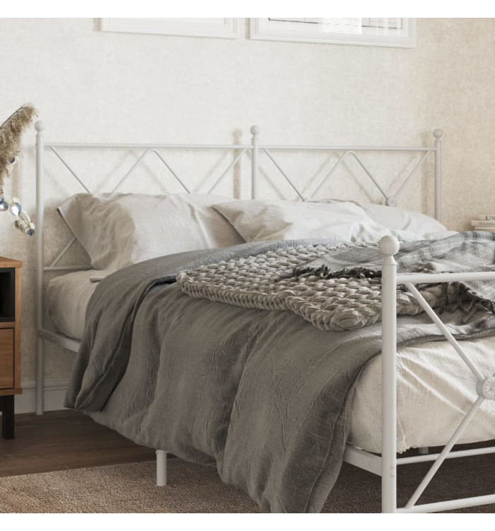 Tête de lit métal blanc 160 cm | Mobilier & Déco
