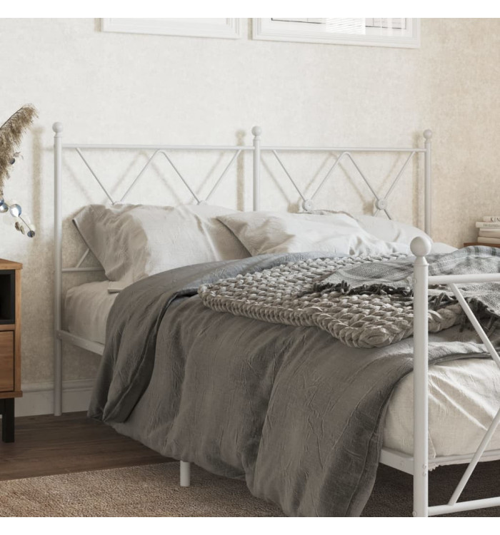 Tête de lit métal blanc 140 cm | Mobilier & Déco