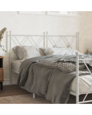 Tête de lit métal blanc 140 cm | Mobilier & Déco