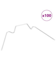 Clips pour serre 100 pcs type W acier galvanisé | Mobilier & Déco