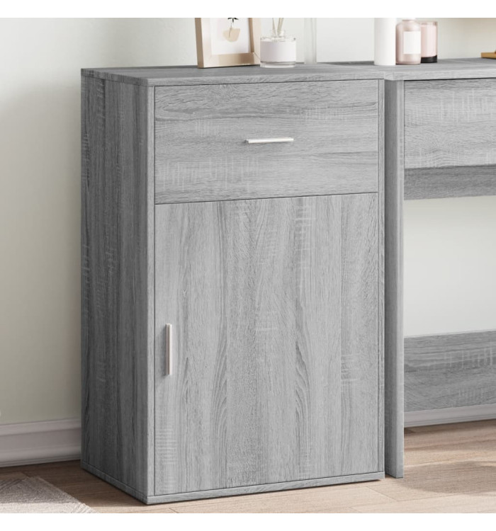 Armoire de rangement sonoma gris 56,5x39x90 cm bois ingénierie | Mobilier & Déco