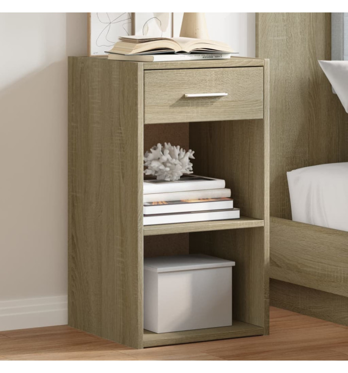 Tables de chevet 2 pcs chêne sonoma 35x34x65 cm bois ingénierie | Mobilier & Déco