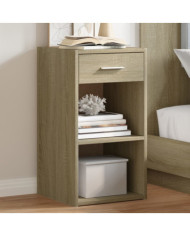 Tables de chevet 2 pcs chêne sonoma 35x34x65 cm bois ingénierie | Mobilier & Déco