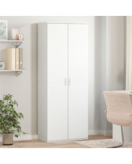 Buffet haut blanc 70x35x180 cm bois d'ingénierie | Mobilier & Déco