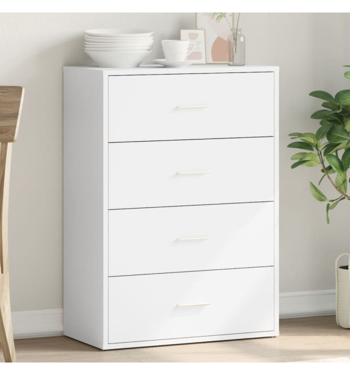 Buffet blanc 60x31x84 cm bois d'ingénierie | Mobilier & Déco