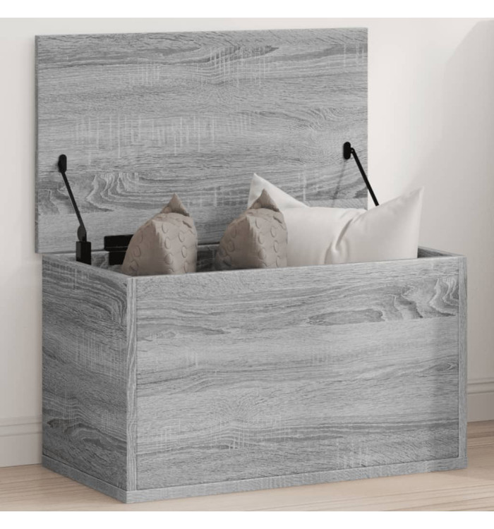 Boîte de rangement sonoma gris 60x35x35 cm bois d'ingénierie | Mobilier & Déco