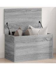 Boîte de rangement sonoma gris 60x35x35 cm bois d'ingénierie | Mobilier & Déco