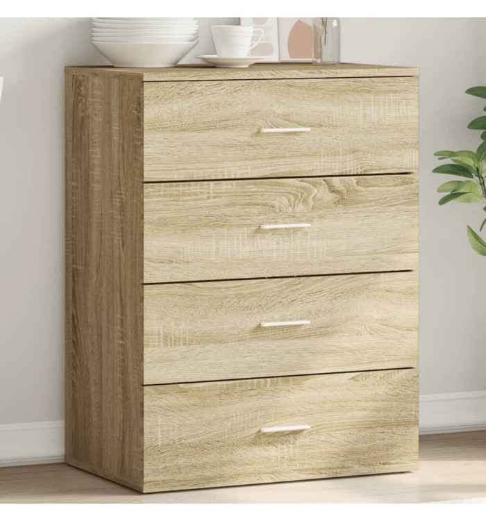 Buffet chêne sonoma 60x39x80 cm bois d'ingénierie | Mobilier & Déco